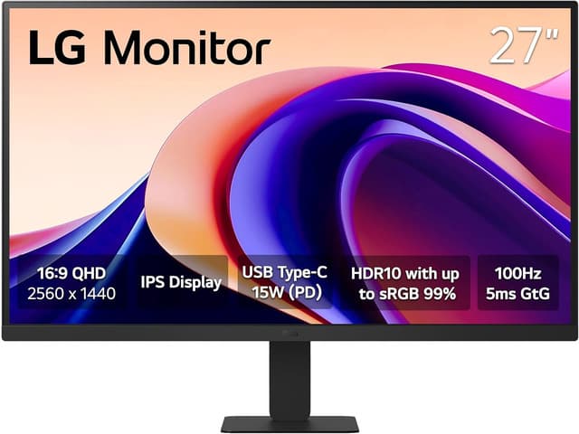 Newegg Canada LG 27”QHD IPS 100Hz Moniteur PC with HDR10 and USB Type-C 15W PD chez Newegg Canada