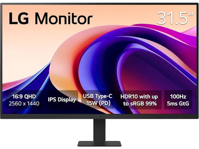 Newegg Canada LG 32" QHD IPS 100Hz Moniteur PC with HDR10 and USB Type-C 15W PD chez Newegg Canada
