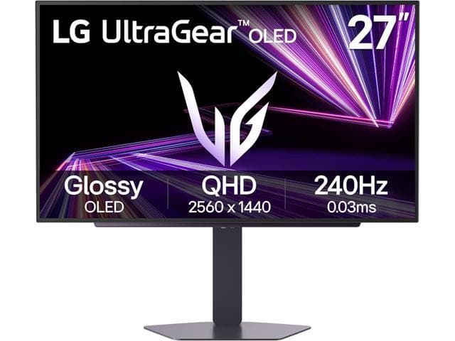 LG UltraGear 27" QHD 2K 1440P 240Hz AMD FreeSync Premium Pro & G-Sync Compatible 0.03ms HDR400 Glossy OLED Gaming... chez Newegg Canada