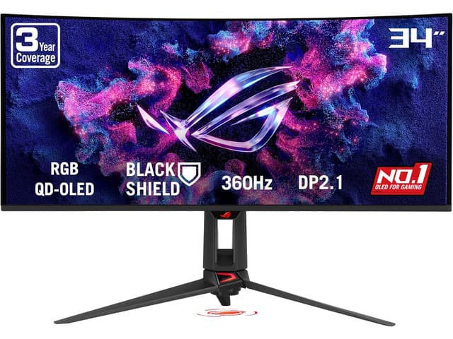 Open Box ASUS ROG SWIFT 34 inch QHD 2K 1440P 360Hz AMD FreeSync Premium Pro & G-SYNC chez Newegg Canada