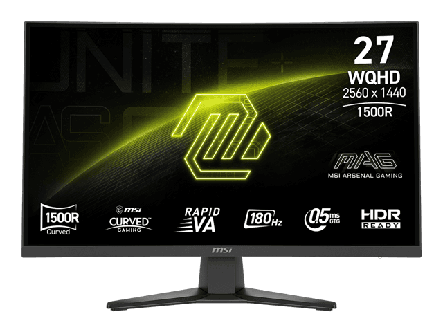 MSI Gaming Computer Monitor 27" 2560 x 1440 180 Hz Rapid VA WQHD 0.50 ms FreeSync (AMD Adaptive Sync) MAG 275CQF E18 chez Newegg Canada