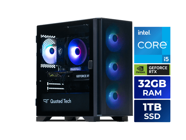 Newegg Canada Quoted Tech Shield - Intel i5-14400, RTX 5060, 32GB DDR4, 1TB SSD, Win 11 chez Newegg Canada