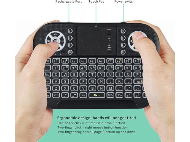 Newegg Canada CORN 2.4Ghz Mini Sans fil Clavier Full Screen Air Souris Bluetooth chez Newegg Canada