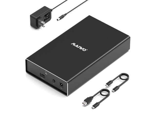 MAIWOExternal SAS Disque dur Enclosure USB Type C to SAS Adapter for 2.5"/3.5" SAS HDD Disque dur Aluminum Alloy SAS... chez Newegg Canada