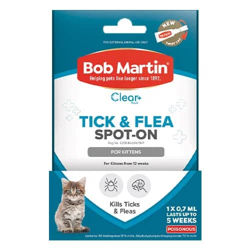 Canada Pet Care - Bob Martin Clear Ticks & Fleas Spot On chez Canada Pet Care