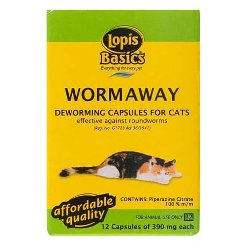 Canada Pet Care - Lopis Basics Worm Away Deworming Capsules for Cats chez Canada Pet Care