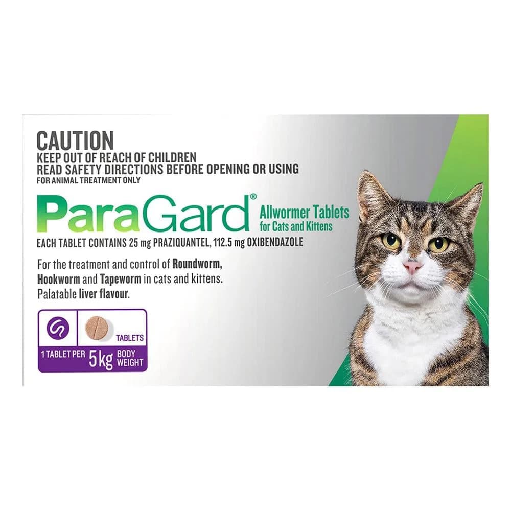 Canada Pet Care - Paragard Wormer For Cats Up To 5 Kg (upto 11lbs) chez Canada Pet Care