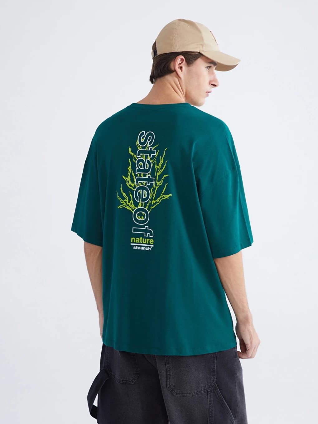 T-shirt En Jersey Imprimé À Col Rond Pour Hommes