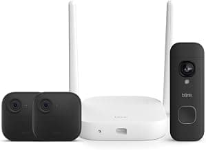 Blink Outdoor XR+ et Battery Doorbell 2K+ — Caméra Outdoor 4 sans fil à portée étendue et sonnette vidéo à batterie 2K. Sync Module... chez Amazon Canada
