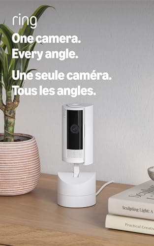 Ring Pan-Tilt Indoor Cam | See all around with 360° pan coverage, HD video, plus Two-Way Talk (2024 release) | White chez Amazon Canada