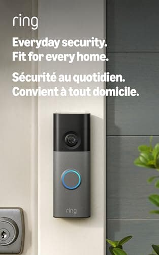 Sonnette à batterie Ring 2K (nouveau modèle) : vision rétinienne 2K grand angle, zoom amélioré jusqu'à 6x, système audio bidirectionnel et b chez Amazon Canada