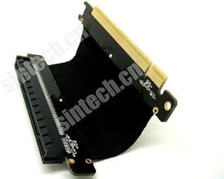 Sintech Carte d'extension PCI-E Express X16 avec câble flexible haute vitesse (5 cm, 180 degrés) chez Amazon Canada