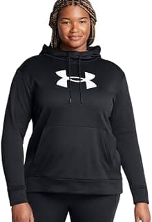 Under Armour Womens Armour Fleece® Big Logo Hoodie, Black, 1X chez Amazon US