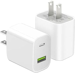 2 Pack USB C Charger Block, Dual Port Type C Wall Charger Fast Charging 20W Power Adapter Cube for iPhone 14/14 Pro/14 Pro Max/14... chez Amazon Canada