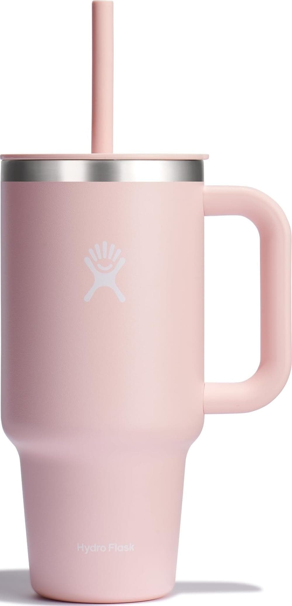 Hydro Flask Travel Tumbler with Handle, Lid and Straw - Insulated Stainless Steel in 32 Oz Trillium chez Amazon US