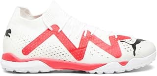 PUMA Future Match TT Turf Soccer Shoes (White/Puma Black/Fire Orchid)