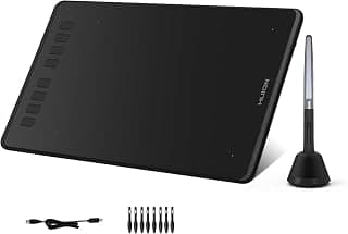 HUION Inspiroy H950P Tablette de dessin graphique numérique avec stylo sans pile 8192 Sensibilité à la pression | Battery-Free Pen... chez Amazon Canada