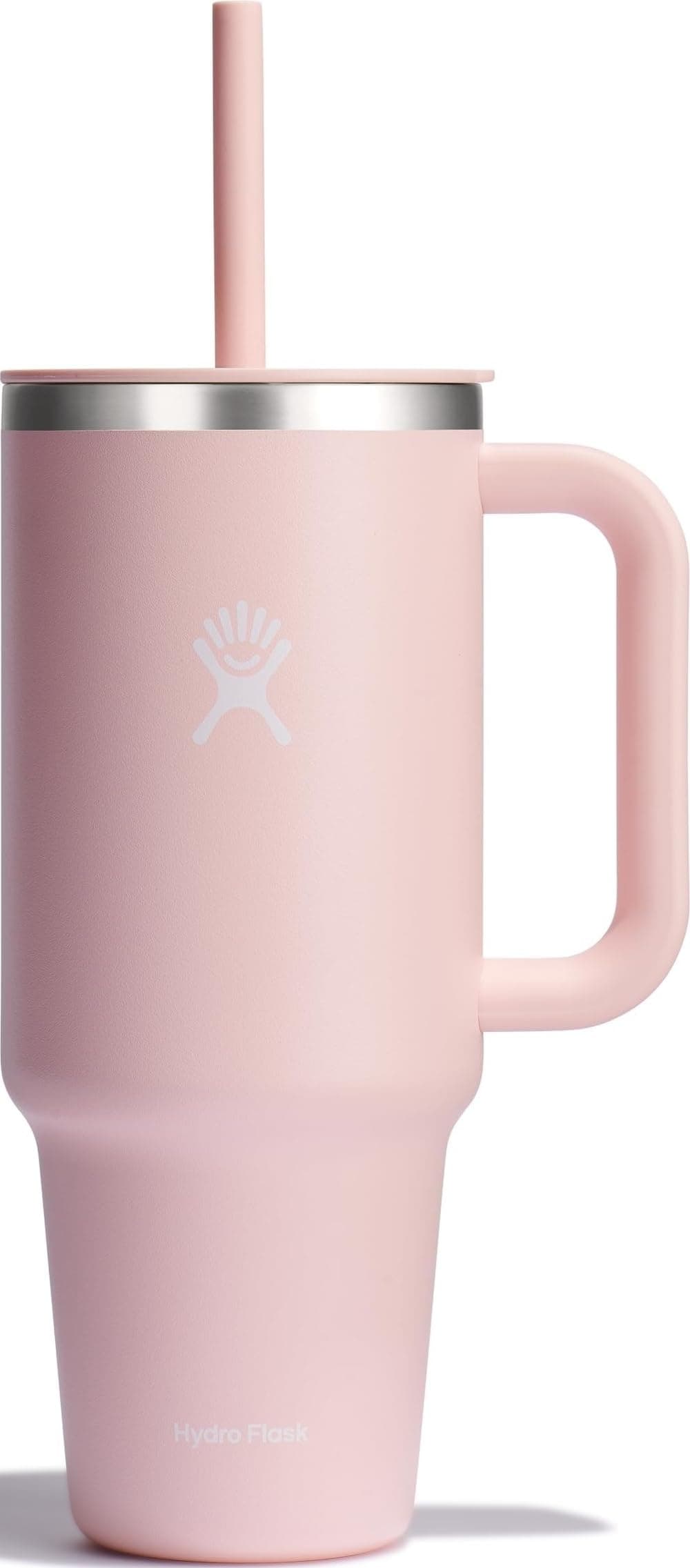 Hydro Flask Travel Tumbler with Handle, Lid and Straw - Insulated Stainless Steel in 40 Oz Trillium chez Amazon US