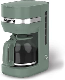 Cafetière électrique 10 tasses Starfrit avec filtre réutilisable, Sauge chez Amazon Canada