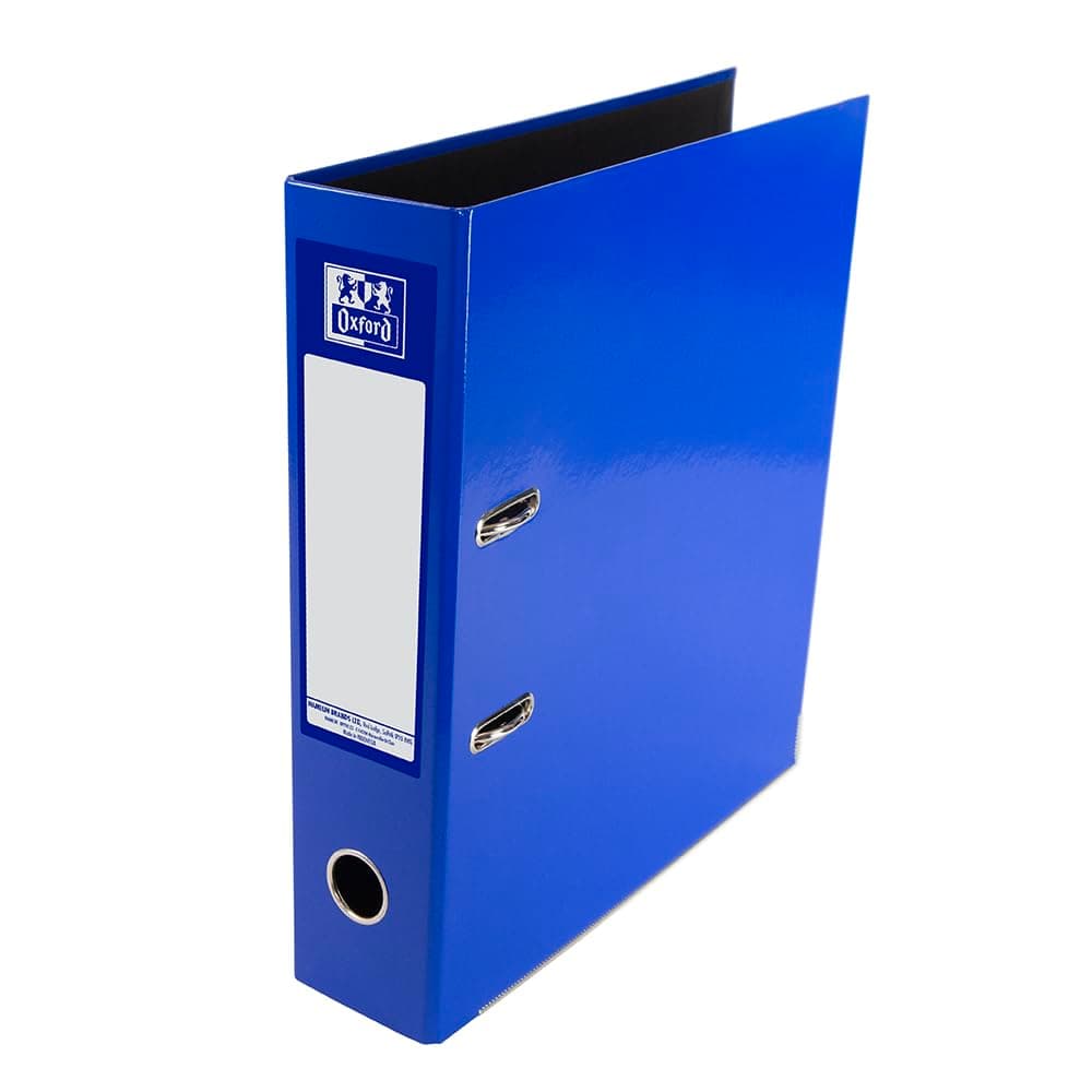 Oxford Premium A4 Lever Arch File, Blue Single Folder, Heavy Duty chez Amazon UK