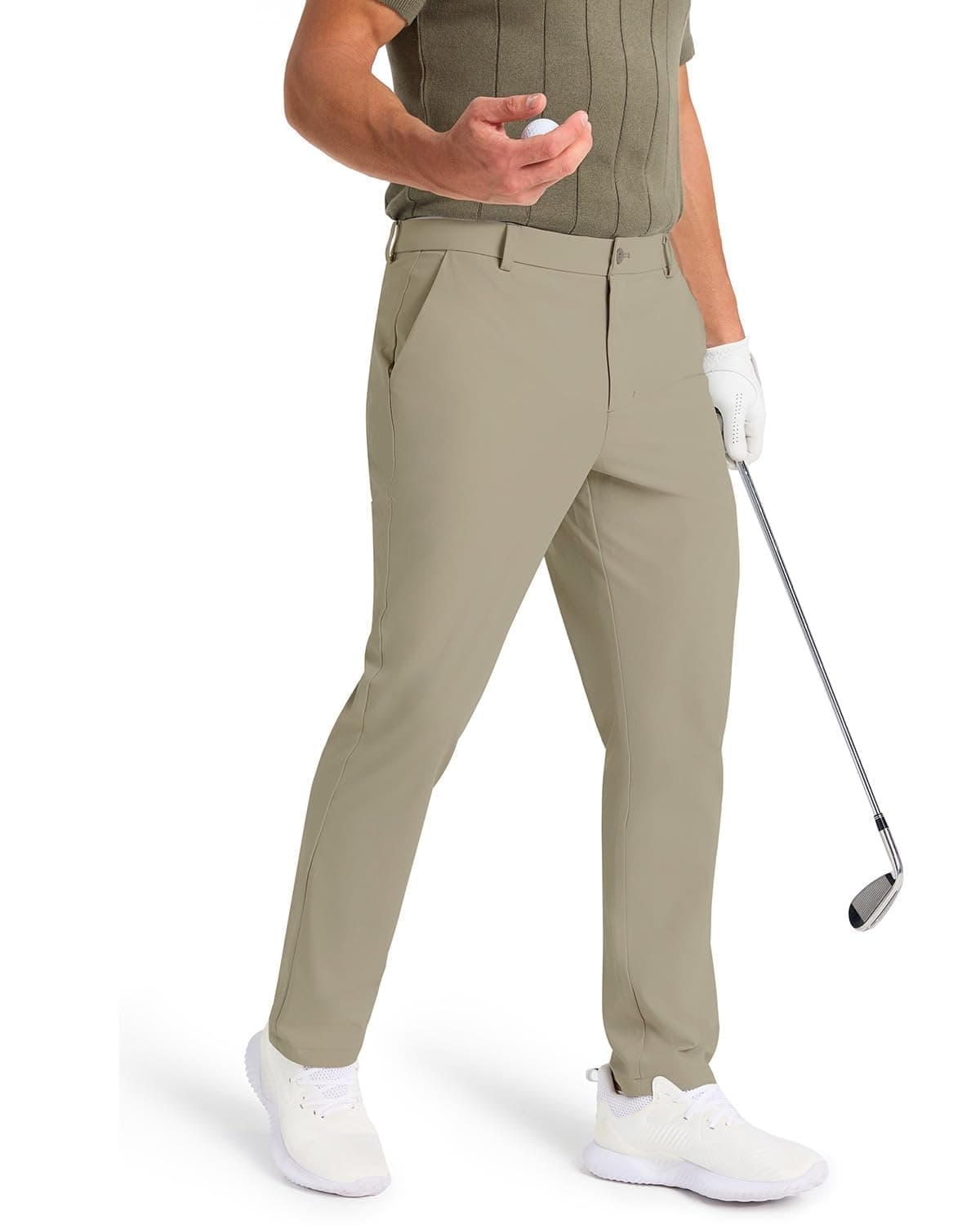 SNOWTEN Mens Classic Fit Golf Pants Stretch Dress Pants 30''/32''/34'' Lightweight Casual Suit Pants with Pockets chez Amazon US