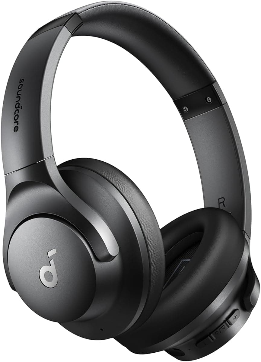 Soundcore Anker Q20i, Hybrid Active Noise Cancelling Foldable Headphones | Wireless Over-Ear Bluetooth, 40H Long ANC Playtime, Hi-Res... chez Amazon UK