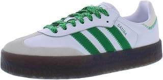 adidas Sambae Womens Sneakers, Cloud White/Green/Off White, Size 8.5 chez Amazon US