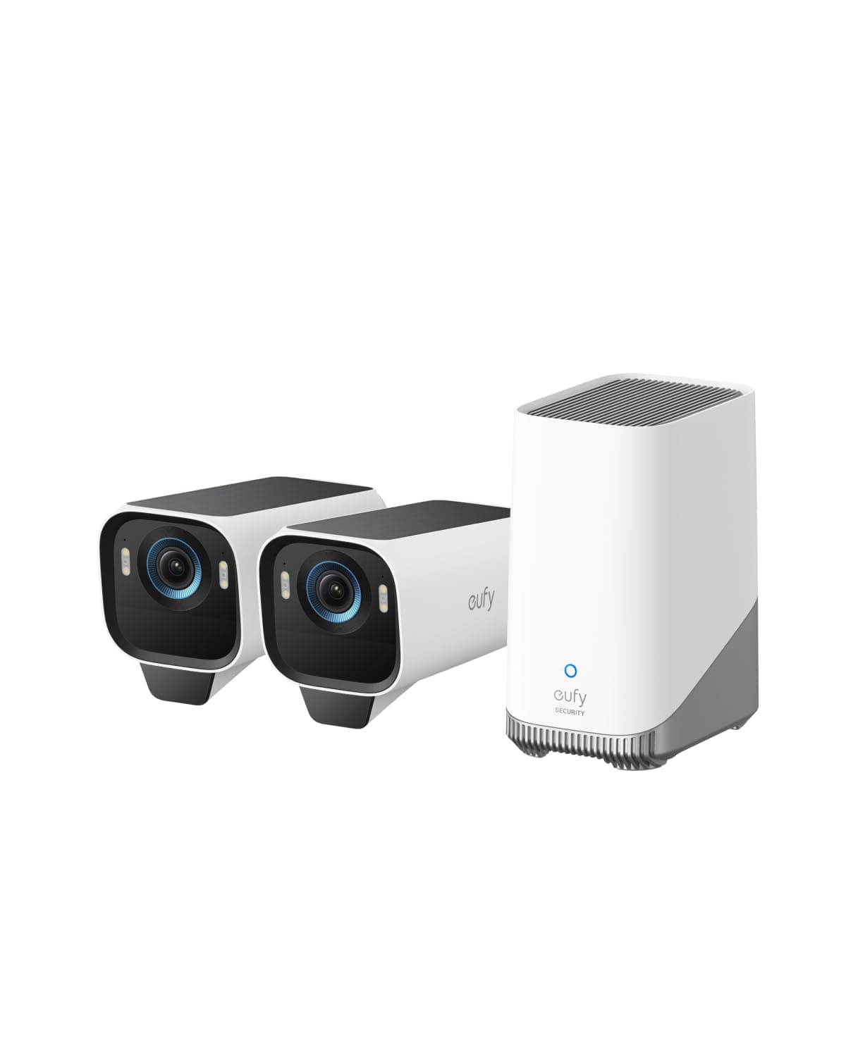 eufy Security Camera eufyCam S3 Pro 2-Cam Kit, 4K, No Monthly Fee | Solar Security Camera Outdoor Wireless, Colour Night Vision,Face... chez Amazon UK
