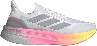 adidas Ultraboost 5X Running Shoe - Men's, Footwear White/Halo Silver/Lucid Pink, 8.5