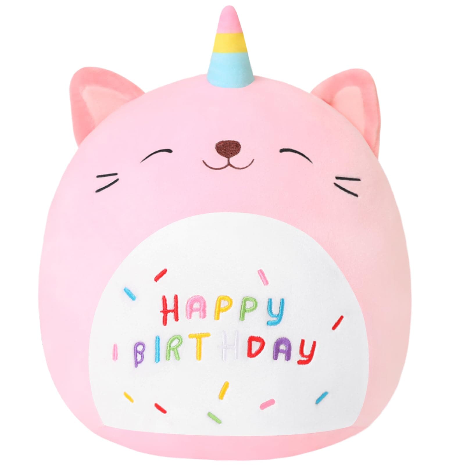 Xfrog Cat Plush Pillow 10" Cute Birthday Plushies Kawaii Unicorn Plush Toys Gifts for Kids 25CM chez Amazon UK