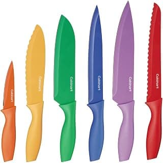 Cuisinart Advantage 12-Piece Knife Set, Bright (6 Knives and 6 Knife Covers) chez Amazon Canada