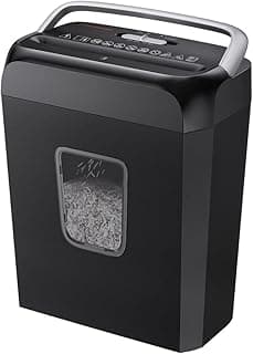 Bonsaii 6-Sheet Cross Cut Paper Shredder for Home Office | 3.4-Gal Bin, Portable Handle, Overheat Protection, Shreds Credit Cards,... chez Amazon Canada