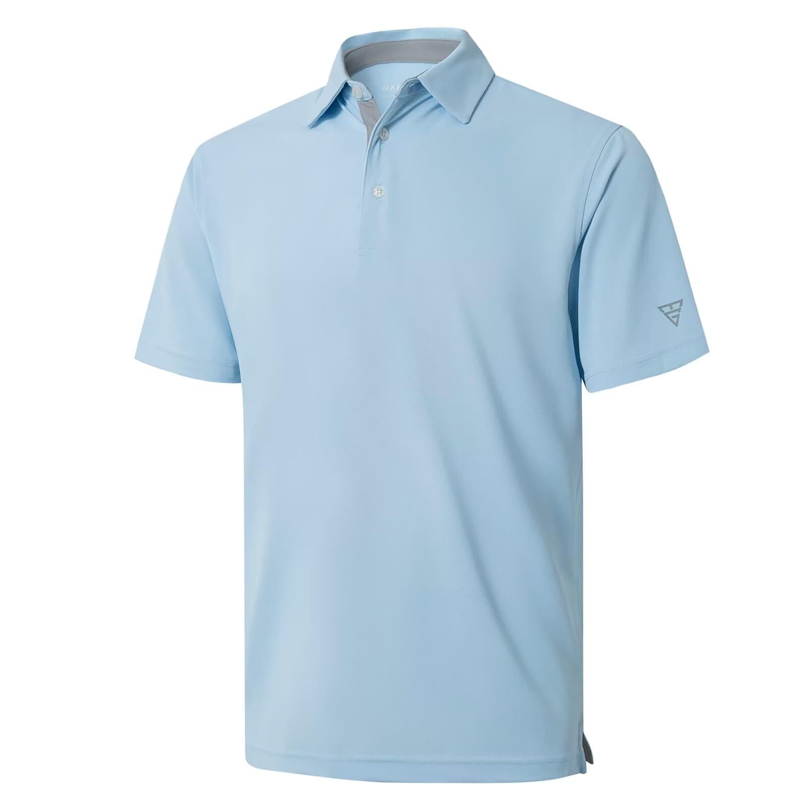 Mens Golf Shirt Short and Long Sleeve Moisture Wicking Dry Fit Performance Solid Casual Pique Golf Polo Shirts for Men chez Amazon US