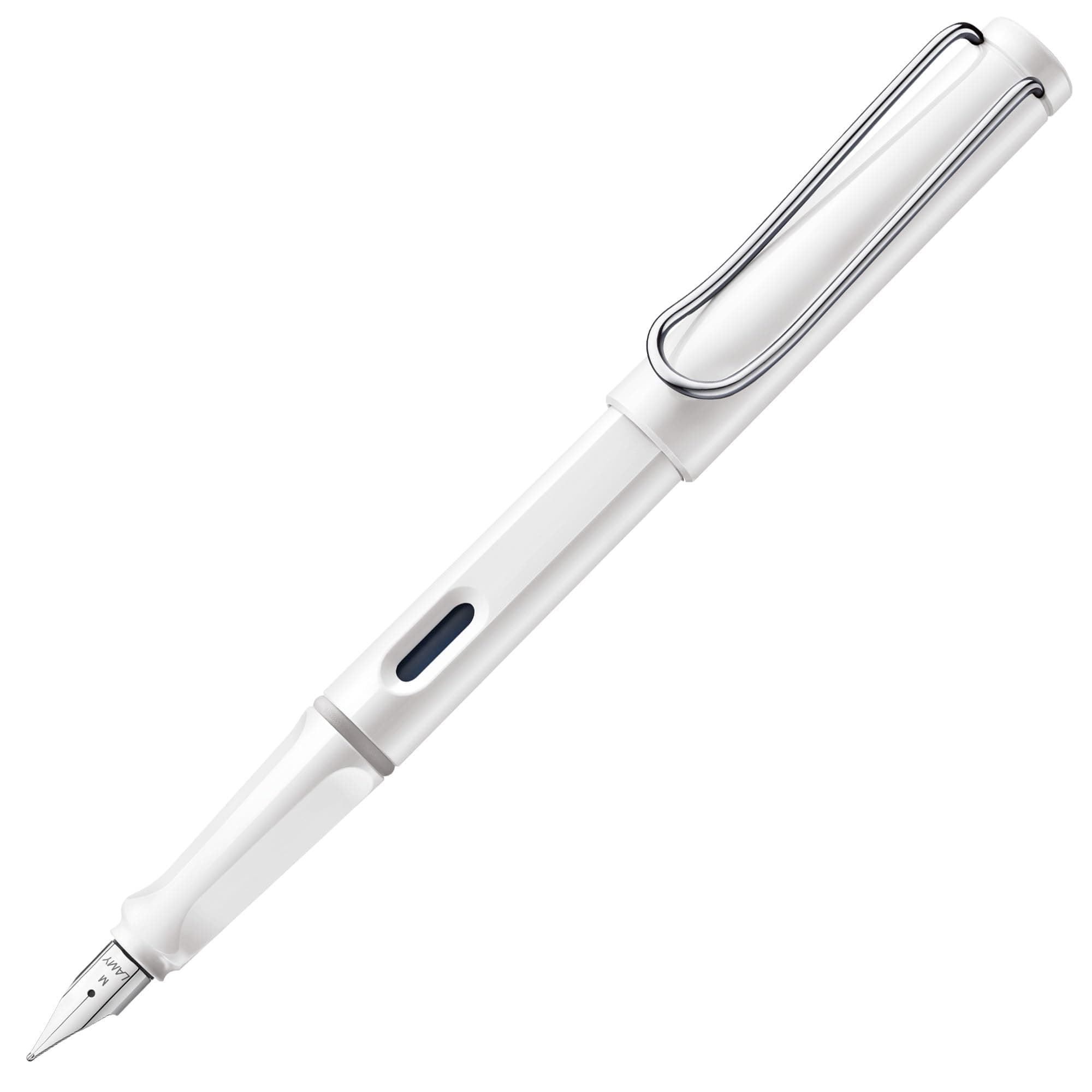 LAMY safari white - Fountain Pen with ergonomic grip & polished steel nib in size M - ideal for any Writing & Calligraphy - including chez Amazon US