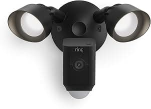 Ring Floodlight Cam Wired Plus with motion-activated 1080p HD video, Black chez Amazon Canada