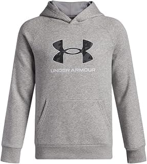 Under Armour Boys Rival Fleece Big Logo Print Fill Hoodie chez Amazon US
