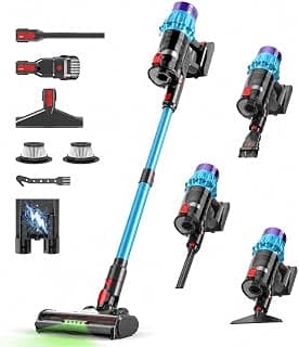 Cordless Vacuum Cleaner, 650W 50KPa 70-Min Runtime Stick Vacuum, Self-Standing Lightweight Vacuum for Pet Hair,... chez Amazon Canada
