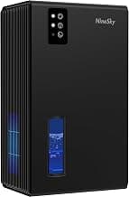 NineSky Déshumidificateur silencieux de 1 000 m² pour la maison avec grand réservoir d'eau de 2,7 l, déshumidificateur silencieux avec... chez Amazon Canada