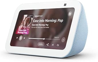 Amazon Echo Show 5 (newest model), Smart display with deeper bass and clearer sound, Designed for Alexa+, Cloud Blue chez Amazon Canada