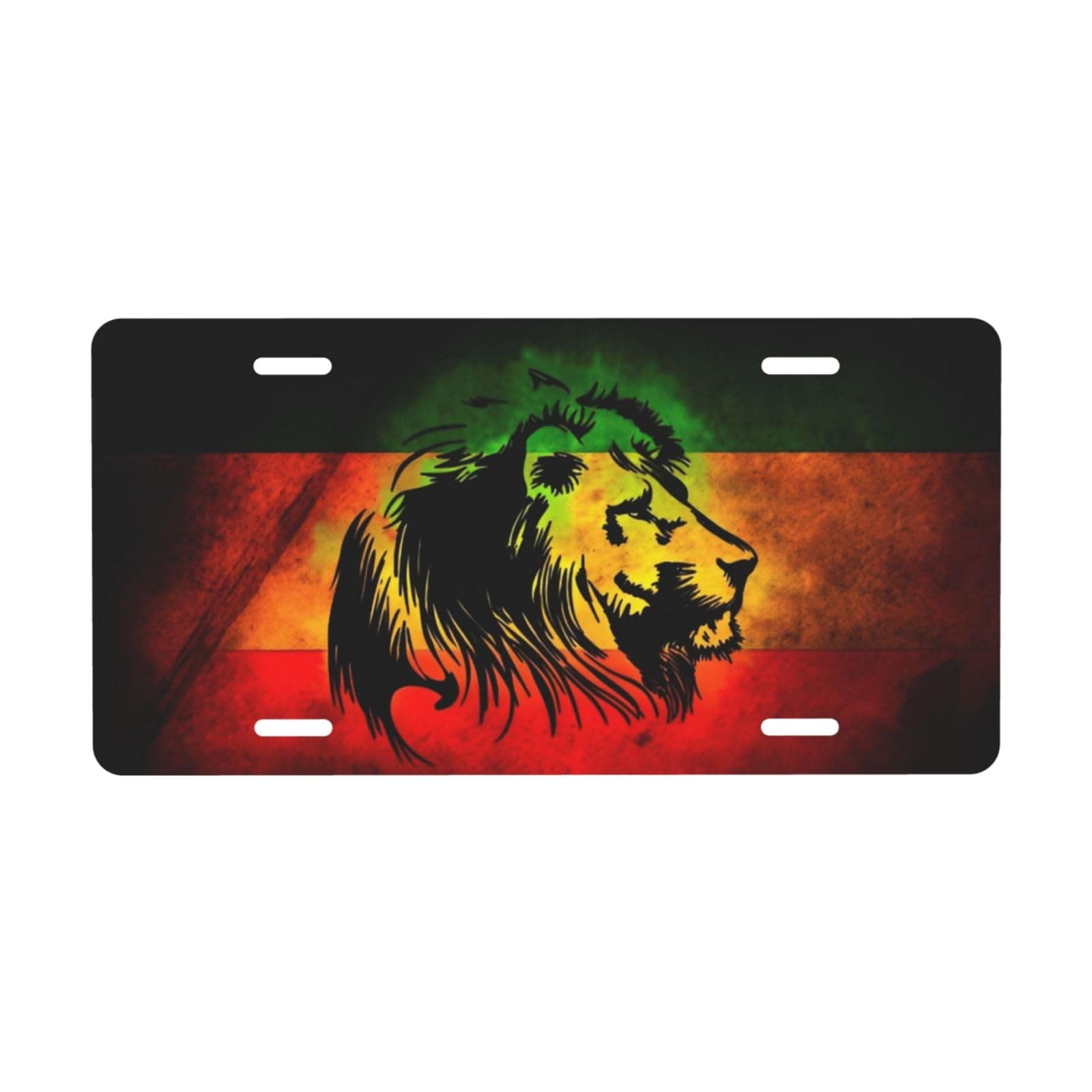 Vintage Lion License Plate Decorative Metal Car Plate | Vanity Tag, Aluminum Novelty, Waterproof Colorfast, 12×6 Inch chez Amazon US