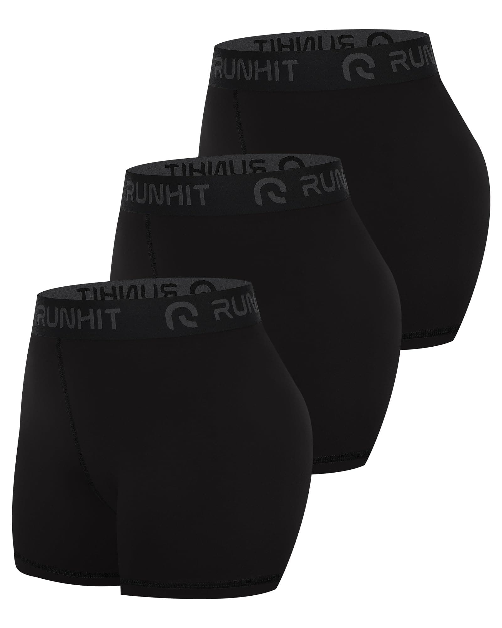 Runhit 3" Volleyball Shorts Womens 3 Pack Compression Shorts for Women Spandex Shorts Women Workout Athletic Yoga Gym