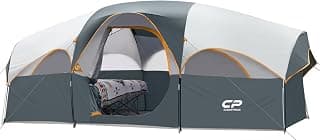 CAMPROS CP 8 Person Tente de camping familiale, Room Divider, Rainfly, Weather Resistant | Family tent with 5 large... chez Amazon Canada