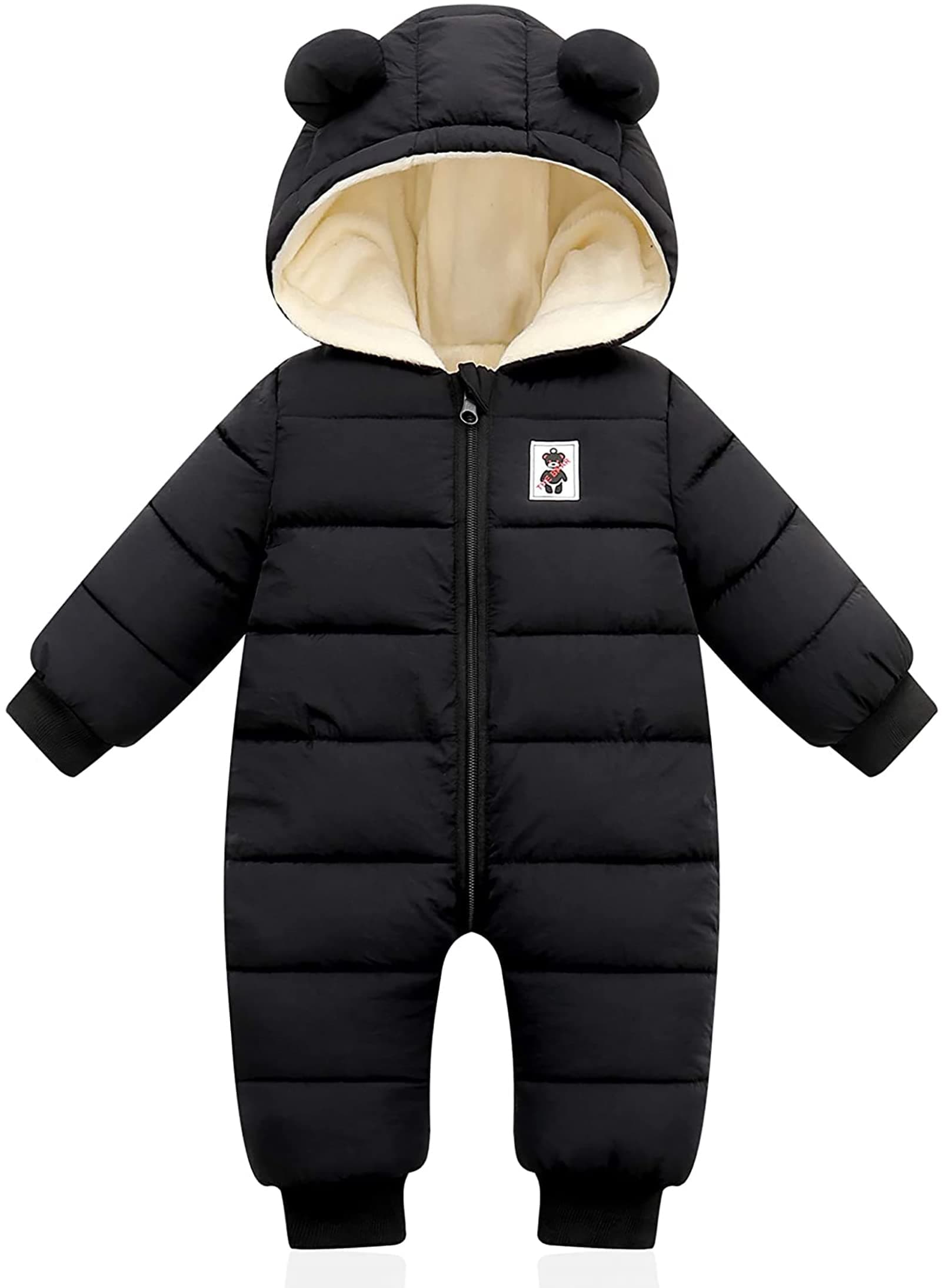 XMWEALTHY Baby Clothes Cute Infant Toddler Snowsuit Warm Newborn Boy Girl Winter Coats Hooded Zip Jumpsuit chez Amazon US