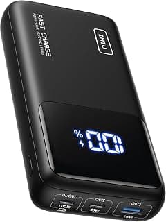 INIU Power Bank pour Ordinateur Portable, Chargeur Portable de 25000mAh 100W, Charge Rapide USB C Entrée & Sortie, Batterie Externe de... chez Amazon Canada
