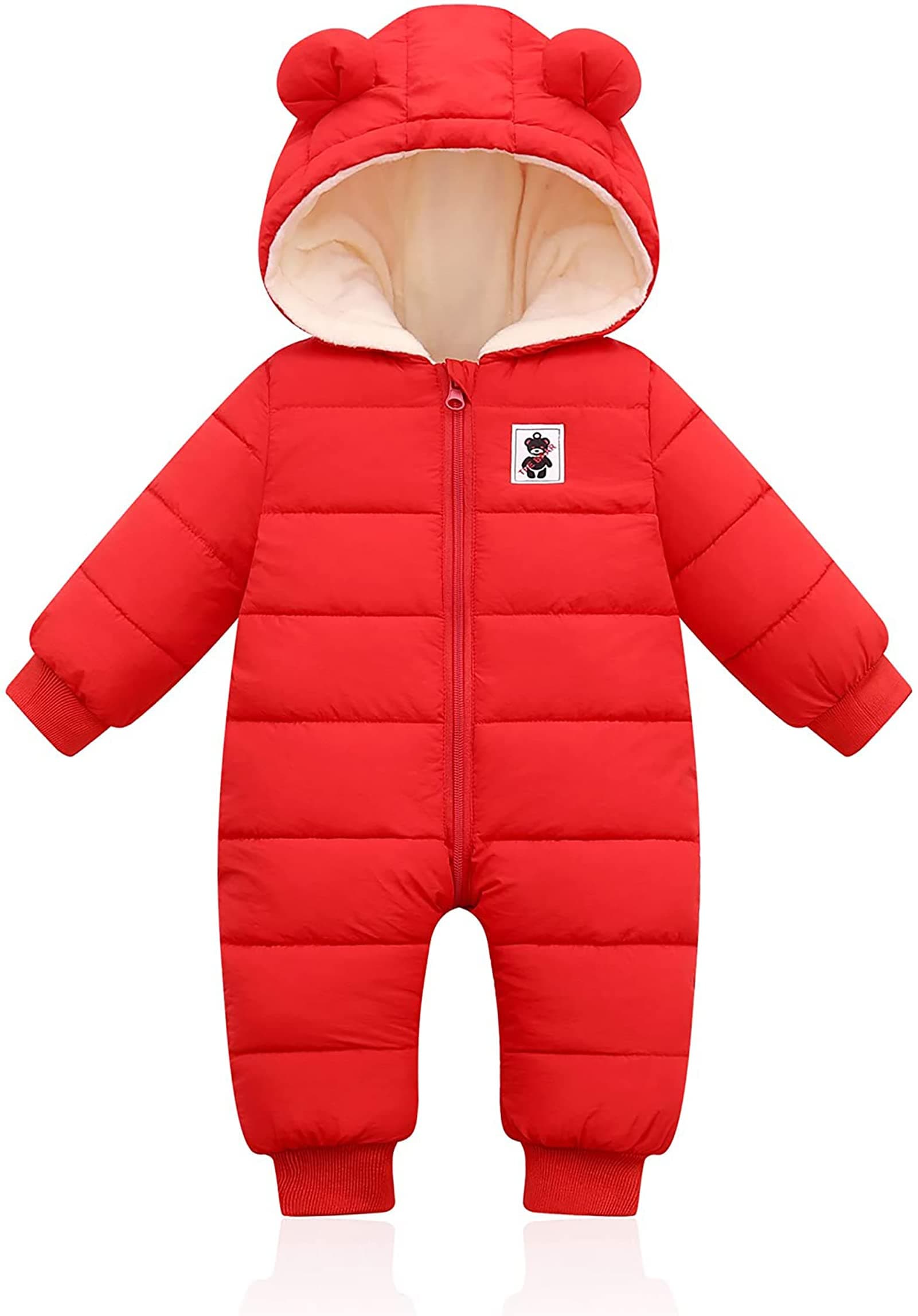 XMWEALTHY Baby Clothes Cute Infant Toddler Snowsuit Warm Newborn Boy Girl Winter Coats Hooded Zip Jumpsuit chez Amazon US