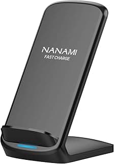 NANAMI Wireless Phone Charger, Fast Charging Stand for iPhone and Samsung chez Amazon Canada