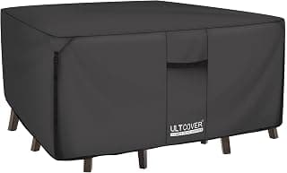 ULTCOVER Housse carrée en toile 600D résistante et durable pour table et chaises de patio – Housse imperméable pour meubles... chez Amazon Canada