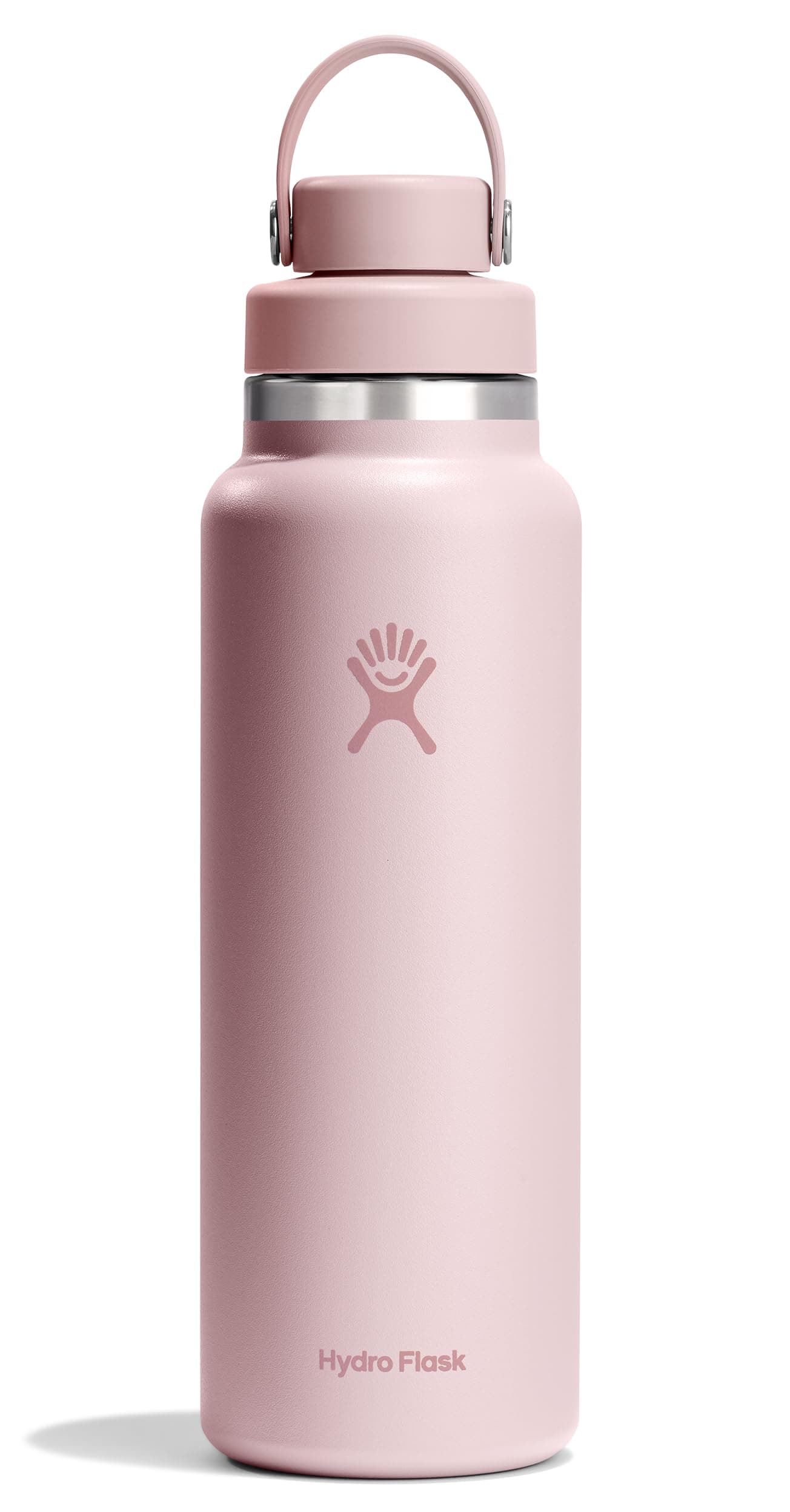Hydro Flask Water Bottle - Insulated Stainless Steel - Wide Mouth Chug Lid, Non Spill, Leakproof in 40 Oz Tonal Trillium Pink chez Amazon US