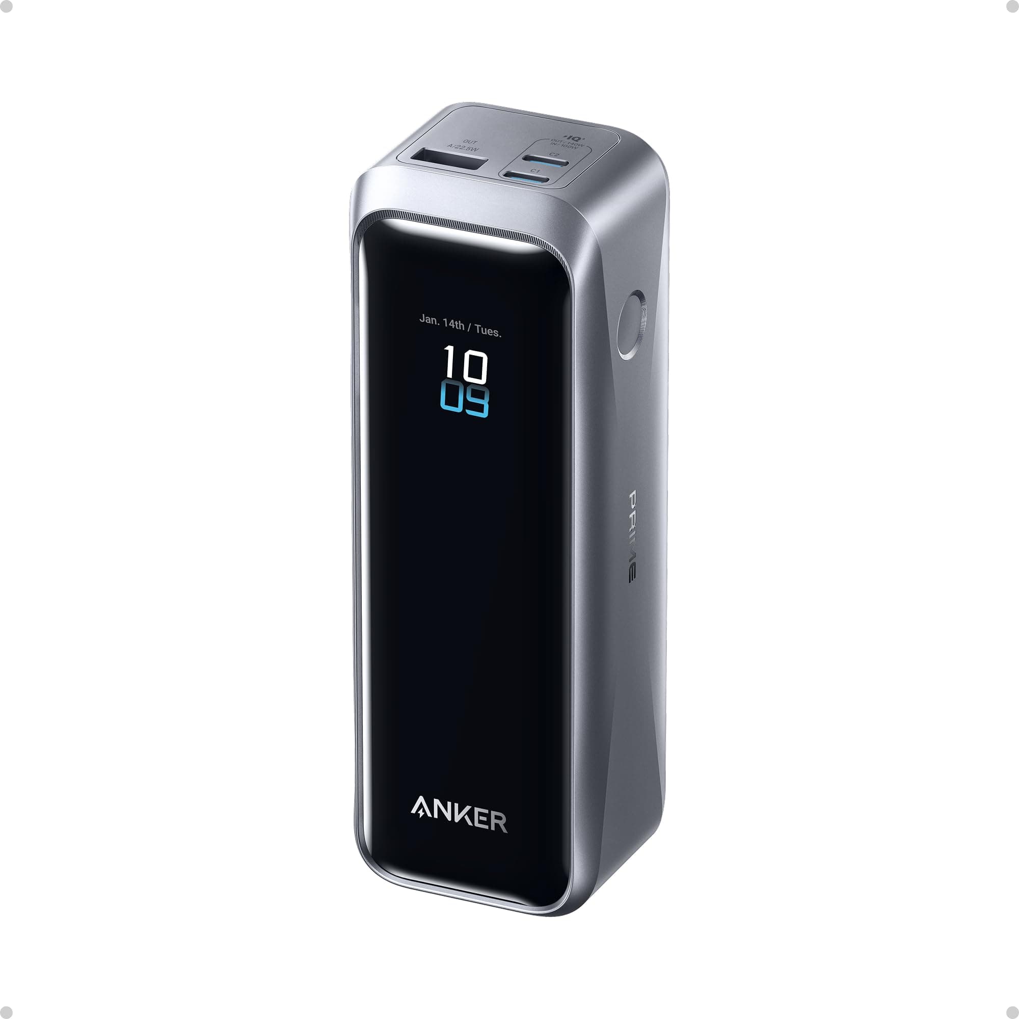 Anker Prime Power Bank, 20,100mAh 3-Port Portable Charger | 220W Max Output, Two-Way Charging, TSA-Approved, App Control, for MacBook,... chez Amazon UK