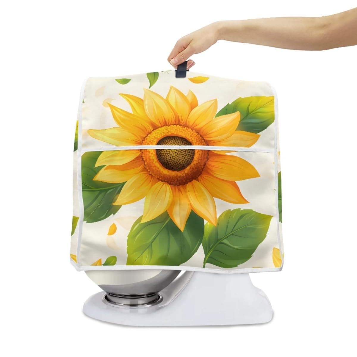 Dust Cover Compatible with Stand Mixer, Cloth Cover with Pockets for Stand Mixer and Extra Accessories (Sunflower, M(for 6-8 qt Mixer)) chez Amazon US